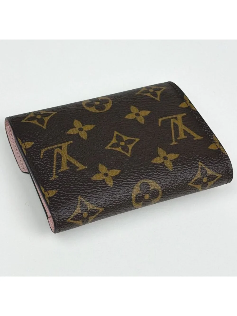 Louis Vuitton Portefeuille Victorine Trifold Wallet Monogram Rosevalerine Brown